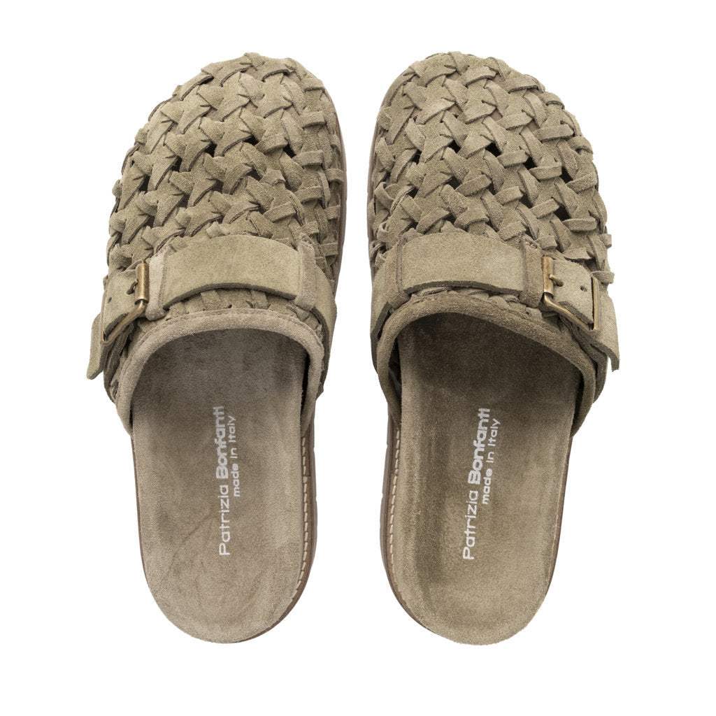 EDRA WOV SUEDE MILITARY