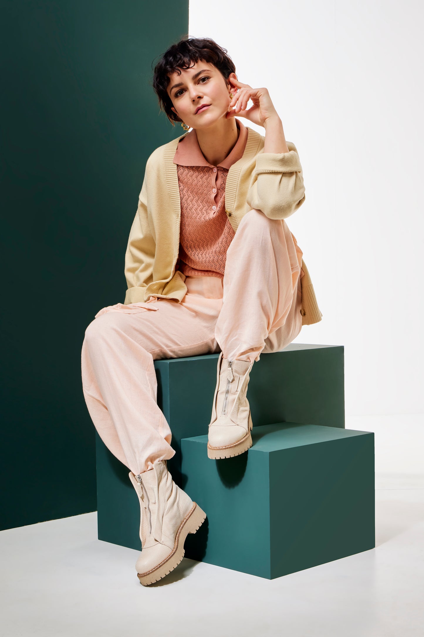 KUNI ZIP MART BISONTE CREAM