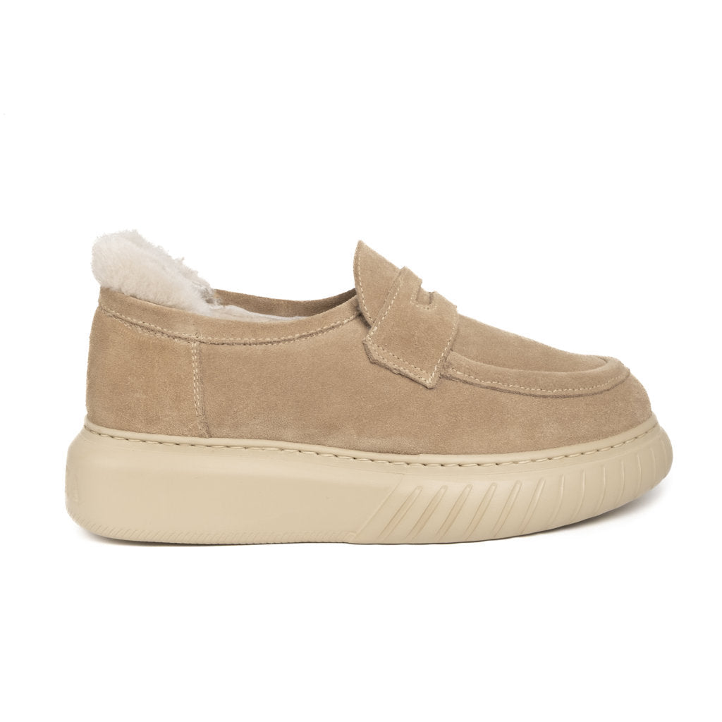 MOKA FUR  SUEDE NATURAL