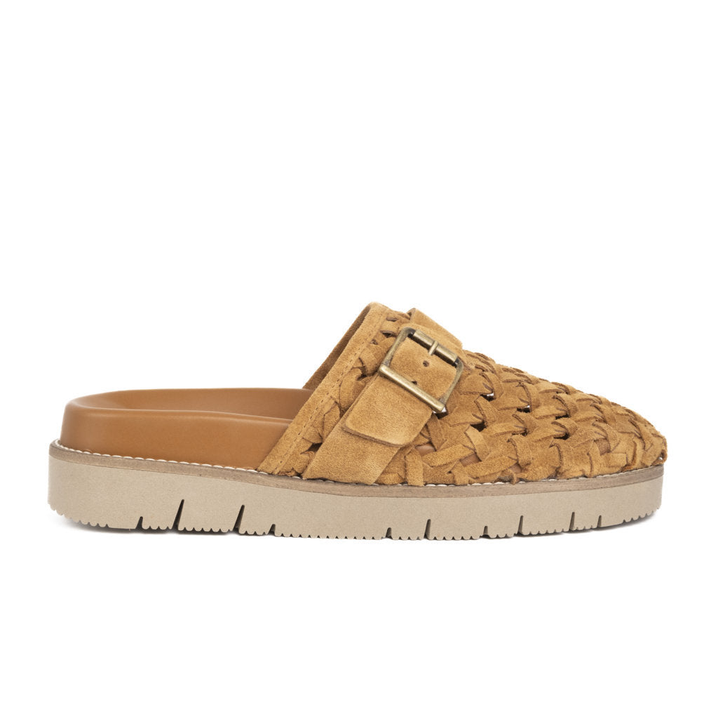 EDRA WOV  SUEDE COGNAC