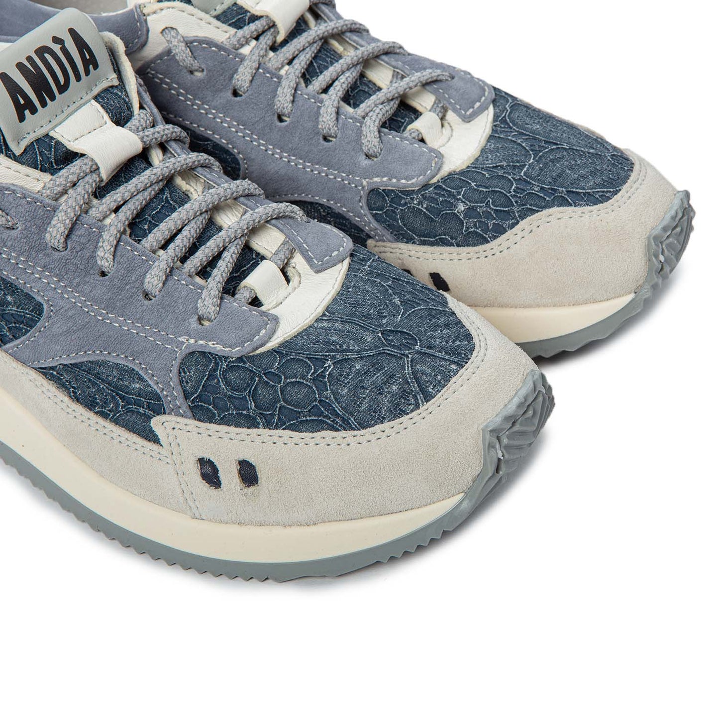 HOTY FLOWERS in camoscio blu CR